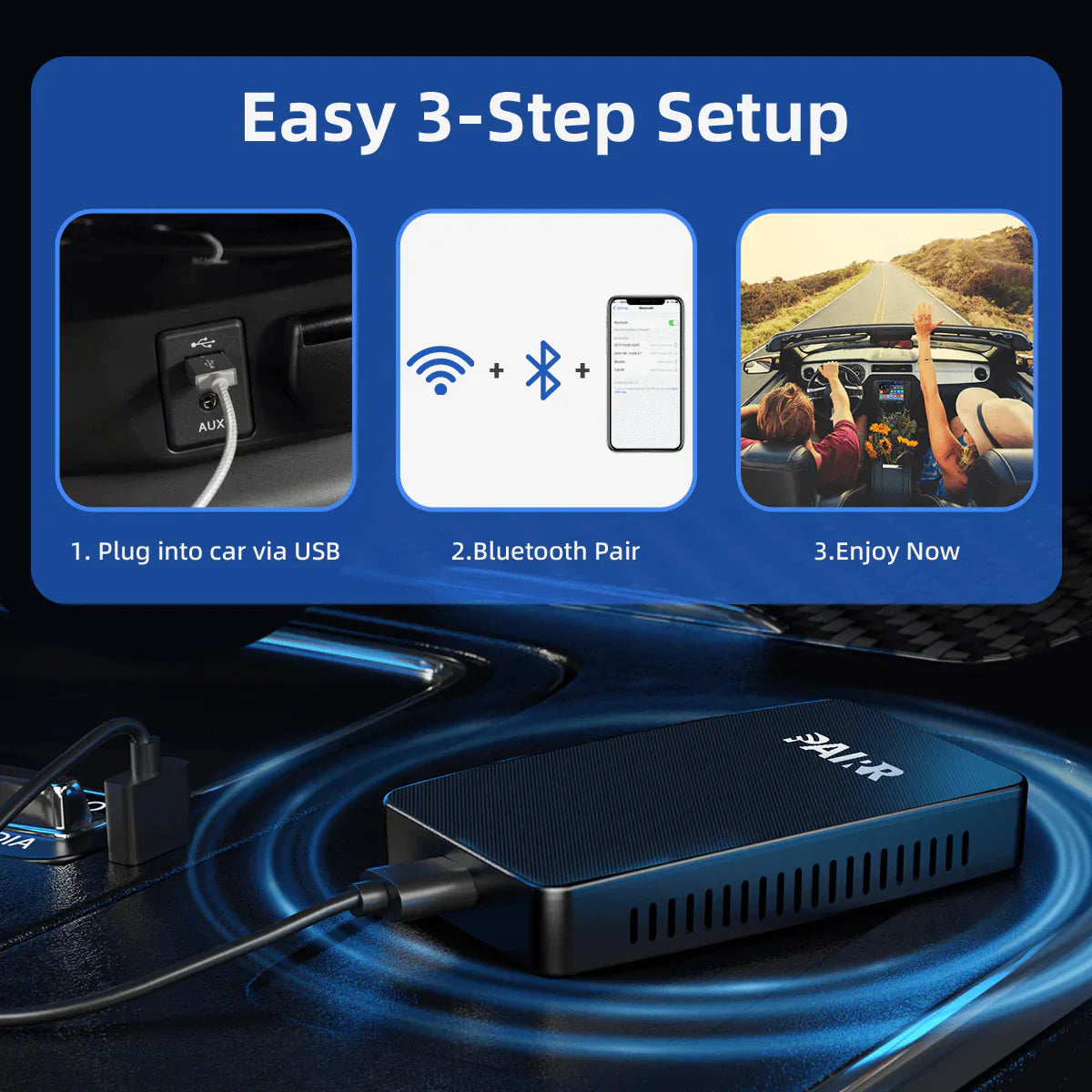 2025 NEW Upgrade Max Pro-Netflix /YouTube/ IPTV/TikTok Wireless CarPlay/ Android Auto Car Box