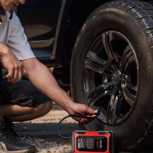 Portable Car Jump Starter with Air Compressor