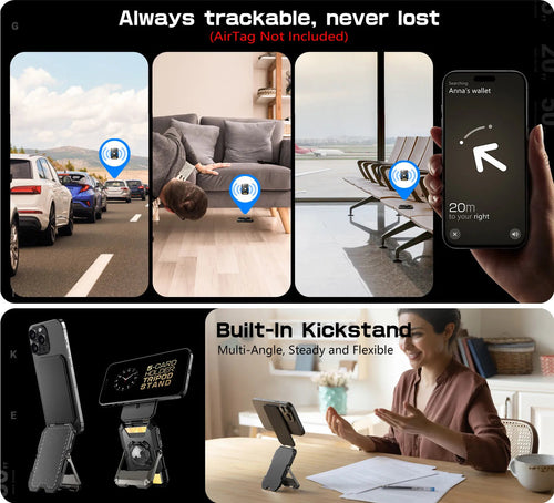 Magnetic Wallet with Stand