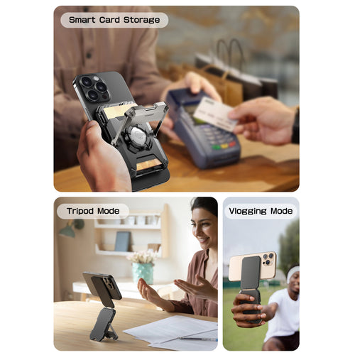 Magnetic Wallet with Stand