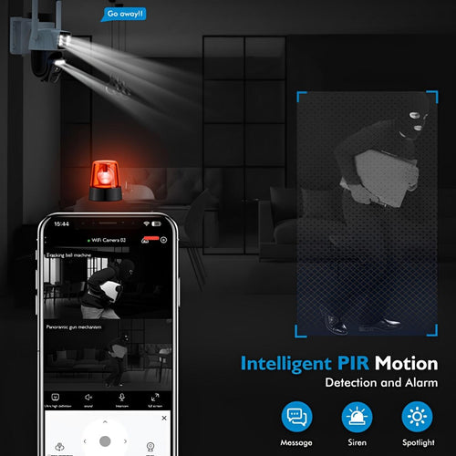 2K Solar Dual-Lens Camera